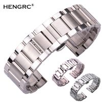 ✻ Watch Band Bracelets Men Women Solid Stainless Steel 18mm 20mm 21mm 22mm 23mm 24mm Watchband Strap Accessories