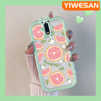 YIWESAN เคสสำหรับ OPPO เคส R17ลายการ์ตูนน่ารักสีชมพูฤดูร้อนมะนาวสีสันสดใสเคสโทรศัพท์โปร่งใสเลนส์กล้องถ่ายรูปสัตว์ประหลาดน้อยเคสกันกระแทกกันกระแทก