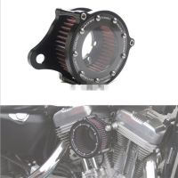 รถจักรยานยนต์แอคเซสตัวกรองอากาศสูง Harley Davidson 883 Sportster 1200 48 72ชุดระบบ CNC เพลทไอดีตัวฟอกอากาศชุดมอเตอร์ไซด์✉☃