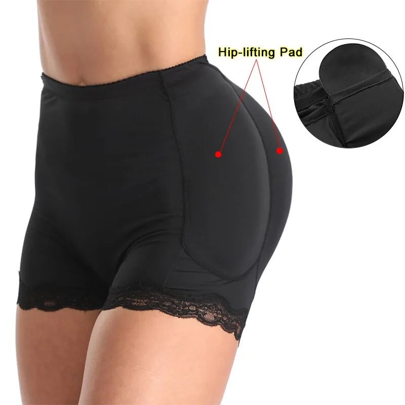 AfruliA Women Hip Pads Fake Ass Butt Lifter Booties Enhancer Booty Buttocks  Control Panties Waist Trainer Shapewear Body Shapers