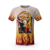 2023 newkyojuro rengoku demon Slayer streetwear เสื้อยืด