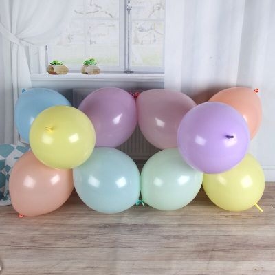 10Pcs/Set 10Inches Latex Balloon Macaron Needle Tail Balloon for Birthday Party Wedding Anniversary Graduation Arch Decoration Balloons