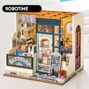 Mô hình nhà búp bê Robotime - Cửa hàng Bánh - Tặng Dụng cụ và keo dán