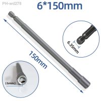 150mm Hexagonal Extended Air Wrench Sockets Pneumatic Magnetic Socket Nut Driver Drill Bits Wrench Extension Sleeve 1 Piece