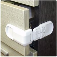 5-Piece Safety Cabinet Locks Right-Angle Cabinet Lock Double Snap Fastener Multi-Function Safety Right-Angle Lock