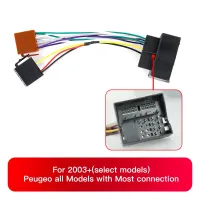 Carfor Peugeot CITROEN all Models with Quadlock connection Wiring Harness Car Radio ISO Adapter Switch Cable