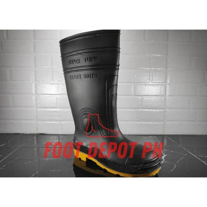 SUPERTUFF ORIGINAL STEEL TOE Yellow Sole Men's Rain Boots Lazada PH