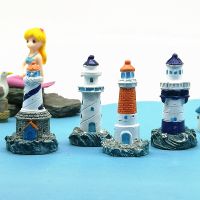 Lighthouse Seagull Miniature Fairy Garden Ornament DIY Glass Decor Small Stuff Figurine Statue Model Resin Craft Home Decoration