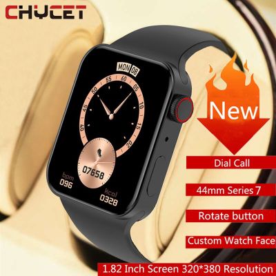 ZZOOI Smart Watch Men 1.82 Inch HD Screen Bluetooth Call Smartwatch Women Heart Rate Monitor Watches for 2022 Original IWO Series 7