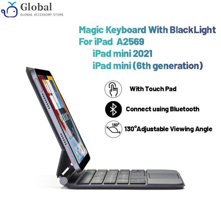 Magic Keyboard for ipad mini 6th gen 8.3inch 2021 A2569 Case Wireless Bluetooth Keyboard