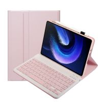 สำหรับแผ่น Xiaomi 6 /Pad 6 Pro เนื้อแกะ A0N7บางพิเศษเคสหนังแป้นพิมพ์บลูทูธ (สีม่วง)