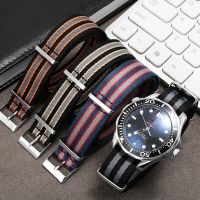 Nylon Canvas Strap 20mm for NATO Zulu Band 304 Stainless Steel Buckle Men Replacement Bracelet Watch Accessories for Omega Coil Springs