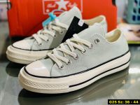 รองเท้าCONVERSE CHUCK 70 VINTAGE OX LIGHT GREY SIZE.36-44 ( พร้อมกล่อง ) รองเท้าแฟชั่น รองเท้าหุ้มส้น รองเท้าลำลอง *พร้อมส่ง*