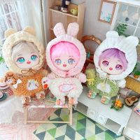 [Free ship] Cotton doll 20cm centimeter baby clothes star normal body fat naked long neck overalls