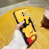 เคส Chenyyka สำหรับ Huawei Mate 10 Pro เคสลายการ์ตูนรูปหมีน้ำผึ้งเคสโทรศัพท์บางดีไซน์ใหม่สวยงามปกป้องขอบสี่เหลี่ยมกรอบปลอกซิลิโคนเคสกันกระแทก