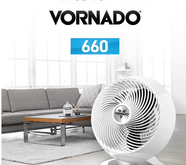 Vornado 4-Speed Whole Room Large Air Circulator Fan with 100 ft Air Movement 
