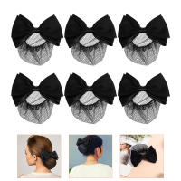 ETEREAUTY 6pcs Bun Hair Hair Bow Bun Bun Cover Ballet Hair Net Professional Hairnets