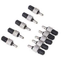 New 10Pcs Nickel Plated Brass Bike Wheel Tire Valve Core with Cap Bicycle Schrader Valve Ultralight Zinc Alloy MTB Mountain Road