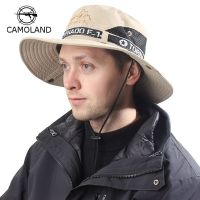 CAMOLAND Spring Summer Mesh Breathable Fisherman Hat Outdoor Bucket Hat For Men Women Sun Hat Hiking Beach Casual Cap Anti UV