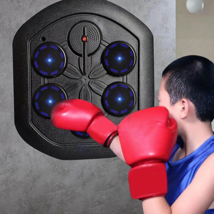 Music Boxing Training Machine Music Smart Punching Pad LED Lighted For