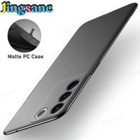 Jingsanc เคส PC แข็งสำหรับ VIVO V27e เคสมือถือสีแมทหรูหราบางเฉียบหินทรายขัดด้านหลัง V27e Vivo