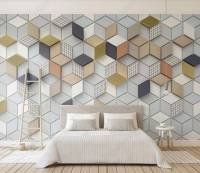 Custom Wallpaper 3D Geometry TV Background Wall Paper Home Decoration Living Room Bedroom 3d Wallpaper