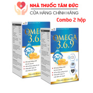 Combo 2 hộp Omega 369 Bổ não, Sáng mắt, Khỏe tim mạch cho người từ 6 tuổi
