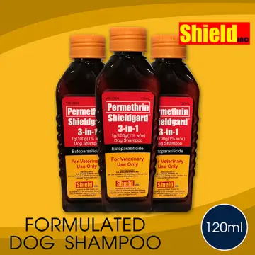 Dog shampoo with outlet permethrin