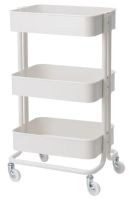 RÅSKOG Trolley, light white, 35x45x78 cm (รวสกู๊ก รถเข็น, ขาว, 35x45x78 ซม.)