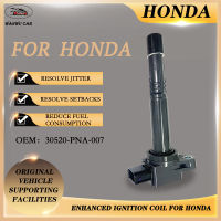 【จัดส่ง24ชม】คอยล์หัวเทียน 30520-PNA-007 คอยจุดระเบิด ignition coil plug coil For HONDA Accord Civic Type-R EP3 FN2