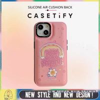 INS Rainbow Cute Flower CASETiFY Phone Case Compatible for iPhone14/13/12/11/Pro/Max IX/XS/MAX/XR Case Shockproof Protective Airbag Back Silicone Soft Cover