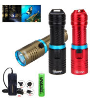 10000LM Underwater Diving Flashlight XM-L2 LED Scuba Torch 100M