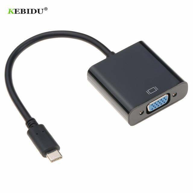 kebidu-type-c-to-vga-adapter-cable-usbc-usb-3-1-to-vga-adapter-untuk-macbook-12-inci-chromebook-pixel-lumia-950xl-diskon-besar