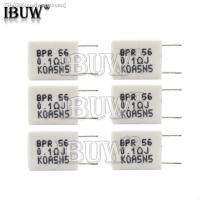 ✚ 10PCS BPR56 0.01 0.5 ohm Non-inductive Ceramic Cement Resistor 0.1R 0.15R 0.22R 0.25R 0.33R 0.5R