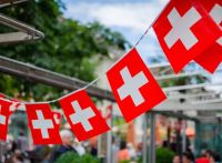 Switzerland bunting flags 14x21cm 20pcs/set Pennant String Banner swiss Flag Buntings Festival Party Holiday home decoration