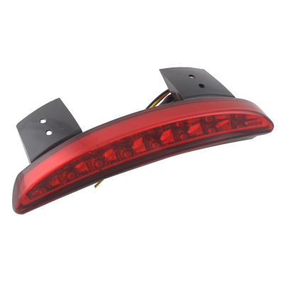 【100%-New】 รถจักรยานยนต์ด้านหลัง Fender Tailing Edge LED สีแดงเบรคสำหรับ Harley Sportster XL 883 1200 48 72 Cafe Racer รุ่น