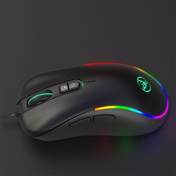 ไฟ6400dpi-สำหรับเล่นเกมแบบมีสายสามารถกำหนดเมาส์-usb-rgb-สำหรับนักเล่นเกมโน้ตบุคคอมพิวเตอร์-pc-อุปกรณ์เสริม-gratis-ongkir