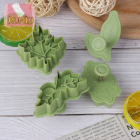 MUNIU 4ชิ้น/เซ็ต Cookie cutters แม่พิมพ์ใบรูปร่างพลาสติกอบแม่พิมพ์ Cookie CUTTER