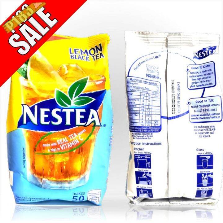 Hot ucsfb8 Nestea Lemon Black Tea Juice Vitamins Minerals Makes 50