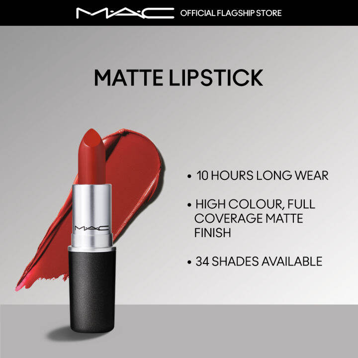 MAC Matte Lipstick / long wear classic matte finish - Best Seller ...