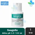 Saugella Attiva pH 3.5 ซอลเจลล่า แอ็ทติว่า ผลิตภัณฑ์ทำความสะอาดจุดซ่อนเเร้น สูตรปกป้องเป็น 2 เท่า (100 มล.) [1 ขวด]. 