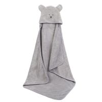 900C Baby Poncho Bath Towel Velvet Fleece Hood Infant Towels Blanket Newborn Towel