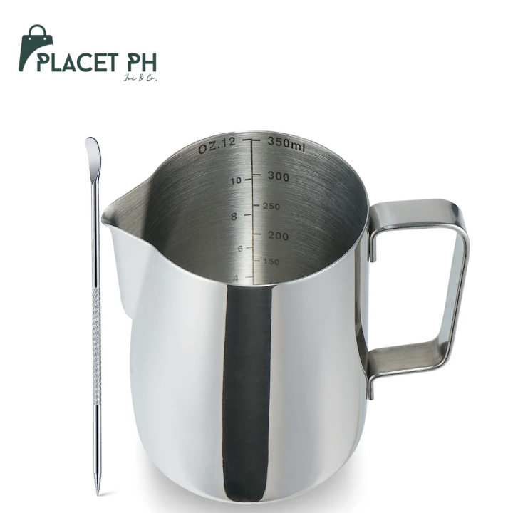 PLACET PH 350mL600mL Stainless Steel Frothing Pitcher, 10oz20oz