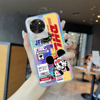 เคสโทรศัพท์พร้อมสำหรับ Itel S23เคสโทรศัพท์รูปการ์ตูนหรูหราเคสโทรศัพท์ขอบบางเฉียบ TPU นุ่มเฉียบโปร่งใสเคสกันกระแทกฝาเคสบัตรเลเซอร์ในตัวที่มีสีสัน