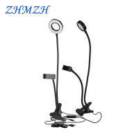 2021DC5V USB LED Desk Lamps Dimmable LED Selfie Beauty Lamps Flexible USB Mirror Lighting 10W 12W Reading Lamp for Tik Tok Live Show