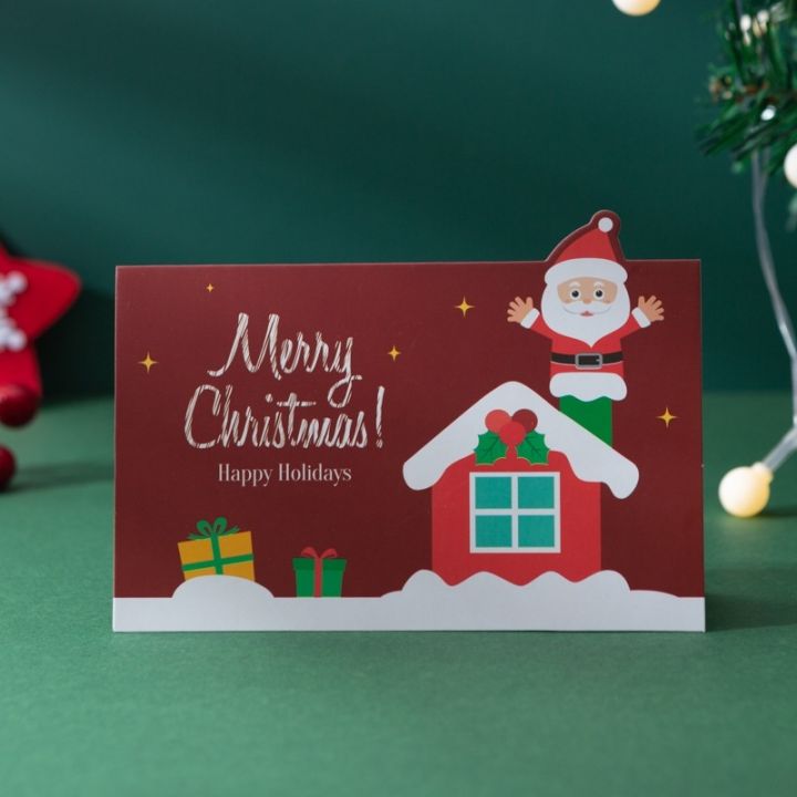 สินค้าคริสต์มาส-โปสการ์ดอวยพร-ลายการ์ตูน-merry-christmas-ปีใหม่-5211059