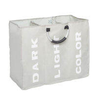 3 Section Foldable Waterproof Laundry Basket with Handles Oxford Washing Clothes Household Multifunctional Storage Bag