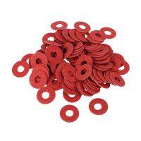 SODIAL(R) 100PCS Red Motherboard Screw Insulating Fiber Washers