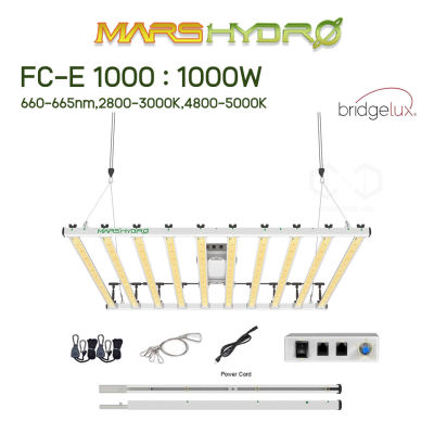 [ส่งฟรี] Mars hydro ไฟปลูกต้นไม้ Mars hydro FC-E1000W Bridgelux fce1000W ไฟ LED ปลูกต้นไม้ Marshydro Indoor Led growing FC-E 1000w