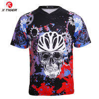 X-Tiger โพลีเอสเตอร์100% Downhill เสื้อเจอร์ซี่ภูเขาจักรยาน DH เสื้อ Quick-แห้งชุดใส่ปั่นจักยานแขนสั้นเอ็มทีบีดาวน์ฮิลล์เสื้อผ้า